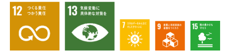SDGs No.12,13,7,9,15
